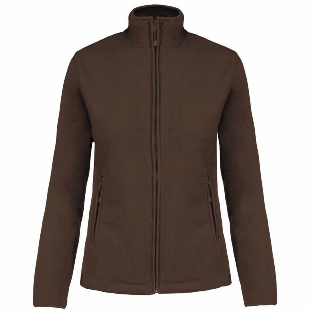 Kariban Womens/Ladies Maureen Microfleece Jacket / Chocolate